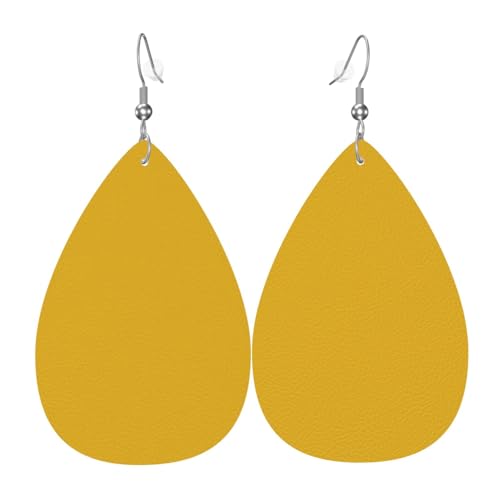 Leder-Ohrringe in Tropfenform für Damen, einfarbig, Golddruck, leicht, Modeschmuck, Geschenk Leder-Ohrringe in Tropfenform für Damen, einfarbig, Golddruck, leicht, Modeschmuck, Geschenk von LiuMng