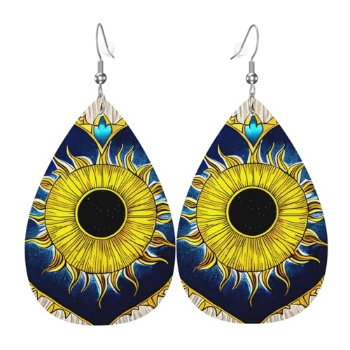 Leder-Tropfen-Ohrringe für Damen, Cartoon-Herz, Sonnenaufdruck, leicht, Modeschmuck, Geschenk Leder-Tropfen-Ohrringe für Damen, Cartoon-Herz, Sonnenaufdruck, leicht, Modeschmuck, Geschenk von LiuMng