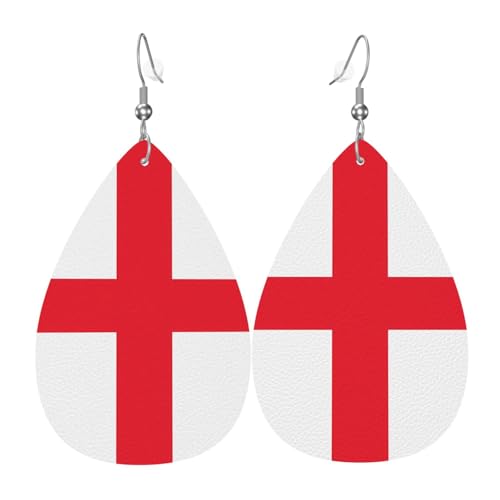 Leder-Tropfen-Ohrringe für Damen, Flagge von Georgia, leichte Hängeohrringe, Modeschmuck, Geschenk Leder-Tropfen-Ohrringe für Damen, Flagge von Georgia, leichte Hängeohrringe, Modeschmuck, Geschenk von LiuMng