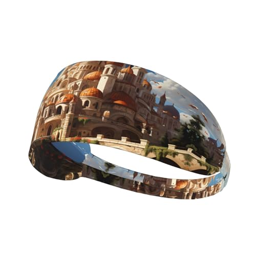 LiuMng Breite Stirnbänder für Damen und Herren – Anime Castle Sky Print Head Tie / Elastic Sport Haarbänder für Workout Laufen LiuMng Breite Stirnbänder für Damen und Herren – Anime Castle Sky Print Head Tie / Elastic Sport Haarbänder für Workout Laufen von LiuMng