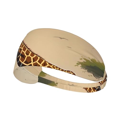 LiuMng Breite Stirnbänder für Damen und Herren – Mutter und Kind Giraffen-Druck, elastische Sport-Haarbänder, für Workout, Laufen LiuMng Breite Stirnbänder für Damen und Herren – Mutter und Kind Giraffen-Druck, elastische Sport-Haarbänder, für Workout, Laufen von LiuMng