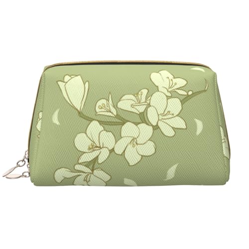 Make-up-Tasche für Damen, Cartoon-Begonien-Make-up-Tasche, großes Fassungsvermögen, Reise-Kosmetiktasche, PU-Leder, Reißverschluss, tragbar, weit offen, weiß, Einheitsgröße Make-up-Tasche für Damen, Cartoon-Begonien-Make-up-Tasche, großes Fassungsvermögen, Reise-Kosmetiktasche, PU-Leder, Reißverschluss, tragbar, weit offen, weiß, Einheitsgröße von LiuMng