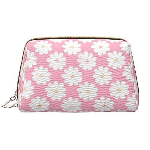 Make-up-Tasche für Damen, Kamelien-Muster, großes Fassungsvermögen, Reise-Kosmetiktasche, PU-Leder, Reißverschluss, tragbar, weit geöffneter Organizer von LiuMng