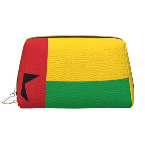 Make-up-Tasche für Damen, Motiv: Flagge von Guinea-Bissau, großes Fassungsvermögen, Reise-Kosmetiktasche, PU-Leder, mit Reißverschluss, tragbar, weit geöffneter Organizer Make-up-Tasche für Damen, Motiv: Flagge von Guinea-Bissau, großes Fassungsvermögen, Reise-Kosmetiktasche, PU-Leder, mit Reißverschluss, tragbar, weit geöffneter Organizer von LiuMng