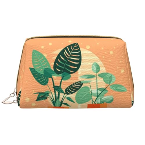 Make-up-Tasche für Damen, Motiv: Schildkröte, großes Fassungsvermögen, Reise-Kosmetiktasche, PU-Leder, mit Reißverschluss, tragbar, weit geöffneter Organizer Make-up-Tasche für Damen, Motiv: Schildkröte, großes Fassungsvermögen, Reise-Kosmetiktasche, PU-Leder, mit Reißverschluss, tragbar, weit geöffneter Organizer von LiuMng