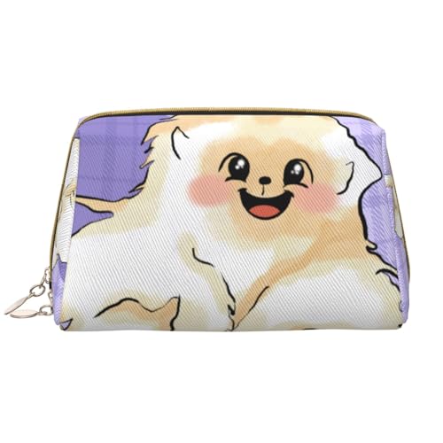 Make-up-Tasche für Damen, Motiv: niedlicher goldener Affe, großes Fassungsvermögen, Reise-Kosmetiktasche, PU-Leder, mit Reißverschluss, tragbar, weit geöffneter Organizer Make-up-Tasche für Damen, Motiv: niedlicher goldener Affe, großes Fassungsvermögen, Reise-Kosmetiktasche, PU-Leder, mit Reißverschluss, tragbar, weit geöffneter Organizer von LiuMng