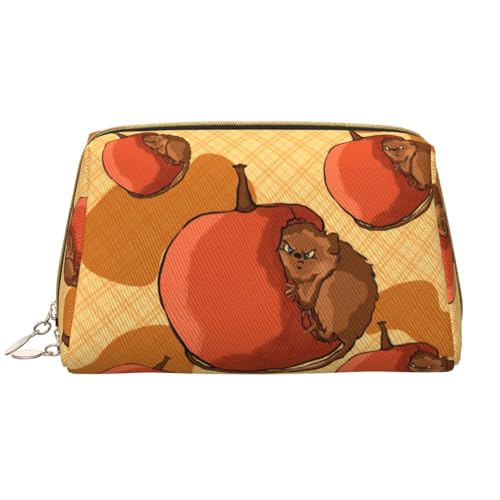 Make-up-Tasche für Damen, niedlicher kleiner Hamster, großes Fassungsvermögen, Reise-Kosmetiktasche, PU-Leder, mit Reißverschluss, tragbar, weit geöffneter Organizer Make-up-Tasche für Damen, niedlicher kleiner Hamster, großes Fassungsvermögen, Reise-Kosmetiktasche, PU-Leder, mit Reißverschluss, tragbar, weit geöffneter Organizer von LiuMng