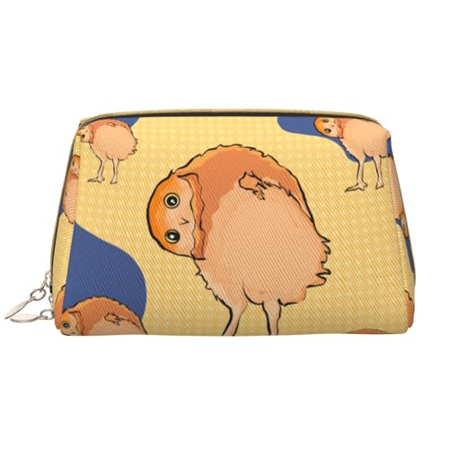 Make-up-Tasche für Damen, schiefe Eule, großes Fassungsvermögen, Reise-Kosmetiktasche, PU-Leder, Reißverschluss, tragbar, weit geöffneter Organizer Make-up-Tasche für Damen, schiefe Eule, großes Fassungsvermögen, Reise-Kosmetiktasche, PU-Leder, Reißverschluss, tragbar, weit geöffneter Organizer von LiuMng