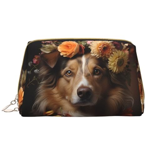 Make-up-Tasche für Damen mit Blumen, großes Fassungsvermögen, Reise-Kosmetiktasche, PU-Leder, mit Reißverschluss, tragbar, weit geöffneter Organizer Make-up-Tasche für Damen mit Blumen, großes Fassungsvermögen, Reise-Kosmetiktasche, PU-Leder, mit Reißverschluss, tragbar, weit geöffneter Organizer von LiuMng