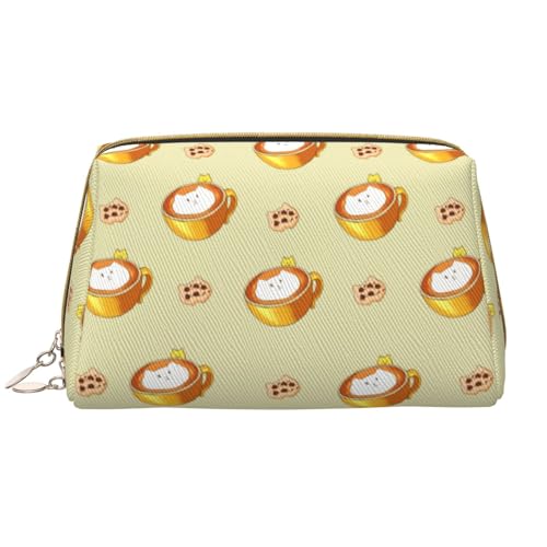 Make-up-Tasche mit Cartoon-Katze, große Kapazität, Reise-Kosmetiktasche, PU-Leder, mit Reißverschluss, tragbar, weit geöffneter Organizer Make-up-Tasche mit Cartoon-Katze, große Kapazität, Reise-Kosmetiktasche, PU-Leder, mit Reißverschluss, tragbar, weit geöffneter Organizer von LiuMng