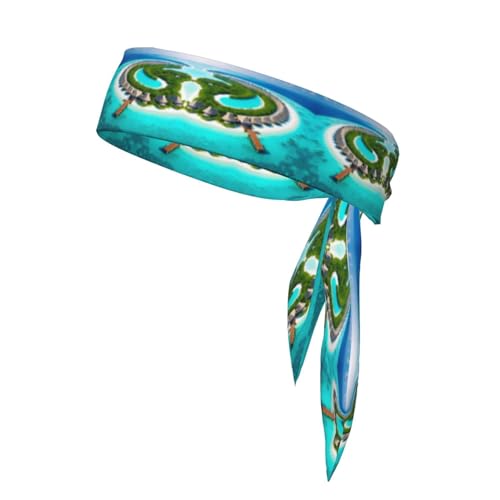 Malediven Landschaft, stilvolle und bequeme Sport-Kopfbandanas – Unisex-Trainings-Haarband für sportliche Aktivitäten Malediven Landschaft, stilvolle und bequeme Sport-Kopfbandanas – Unisex-Trainings-Haarband für sportliche Aktivitäten von LiuMng