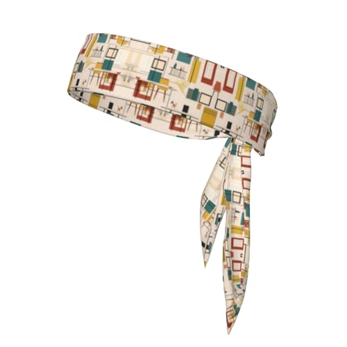Mid Century Moderne, stilvolle und bequeme Sport-Bandanas – Unisex-Trainings-Haarband für sportliche Aktivitäten Mid Century Moderne, stilvolle und bequeme Sport-Bandanas – Unisex-Trainings-Haarband für sportliche Aktivitäten von LiuMng