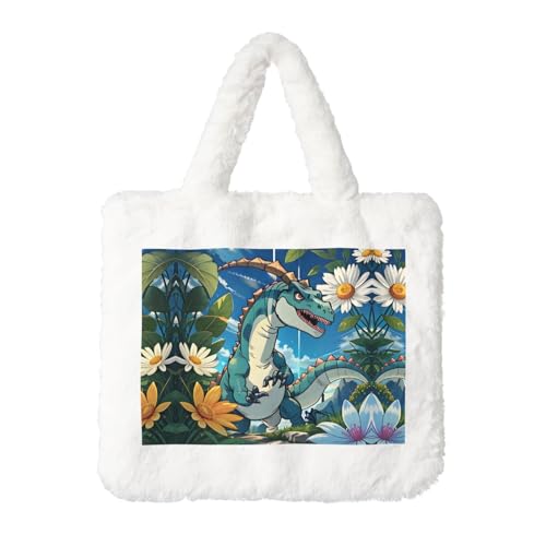 Niedliche Dinosaurier-Plüsch-Handtasche: flauschige Damen-Umhängetasche, Herbst/Winter, Umhängetasche, Münztasche, Geldbörse Niedliche Dinosaurier-Plüsch-Handtasche: flauschige Damen-Umhängetasche, Herbst/Winter, Umhängetasche, Münztasche, Geldbörse von LiuMng