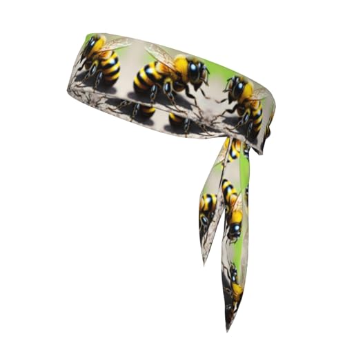 Niedliche kleine Biene, stilvolle und bequeme Sport-Kopfbandanas – Unisex-Trainings-Haarband für sportliche Aktivitäten Niedliche kleine Biene, stilvolle und bequeme Sport-Kopfbandanas – Unisex-Trainings-Haarband für sportliche Aktivitäten von LiuMng