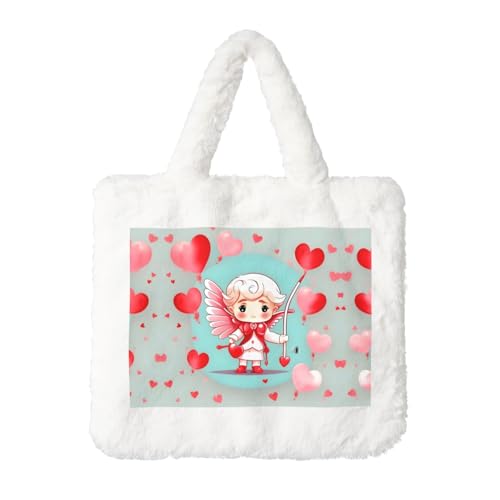 Niedliche liebevolle Plüsch-Handtasche: flauschige Damen-Umhängetasche, Herbst/Winter, Umhängetasche, Münztasche, Geldbörse Niedliche liebevolle Plüsch-Handtasche: flauschige Damen-Umhängetasche, Herbst/Winter, Umhängetasche, Münztasche, Geldbörse von LiuMng