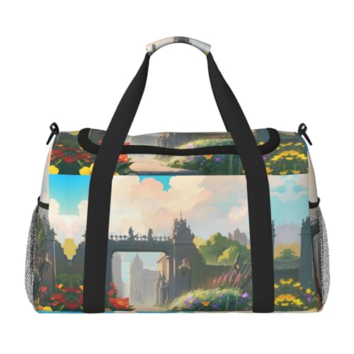 Outside the Castle Gate Große Handreisetasche, wasserdichte Tragetasche für Damen, Seesack, Sport, Fitnessstudio für Herren von LiuMng