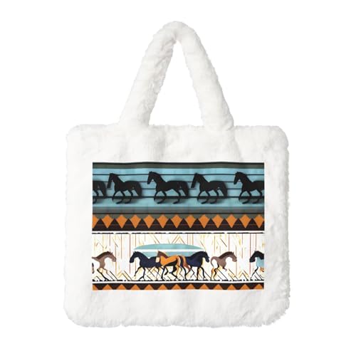 Plüsch-Handtasche mit Pferdestreifenmuster: flauschige Damen-Umhängetasche, Herbst/Winter, Umhängetasche, Münzbeutel Plüsch-Handtasche mit Pferdestreifenmuster: flauschige Damen-Umhängetasche, Herbst/Winter, Umhängetasche, Münzbeutel von LiuMng
