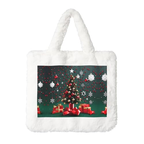 Runde Kugel Weihnachtsbaum Plüsch Handtasche Damen Flauschige Umhängetasche Herbst Winter Tote Crossbody Tasche Münztasche Geldbörse Runde Kugel Weihnachtsbaum Plüsch Handtasche Damen Flauschige Umhängetasche Herbst Winter Tote Crossbody Tasche Münztasche Geldbörse von LiuMng