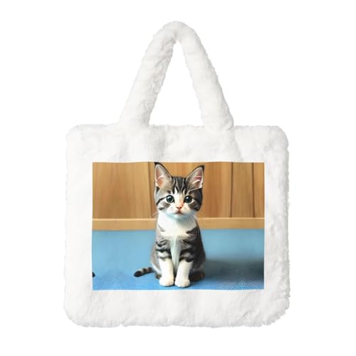 Schlafzimmer Kätzchen Plüsch Handtasche Damen Flauschige Umhängetasche Herbst Winter Tote Crossbody Tasche Münztasche Geldbörse Schlafzimmer Kätzchen Plüsch Handtasche Damen Flauschige Umhängetasche Herbst Winter Tote Crossbody Tasche Münztasche Geldbörse von LiuMng