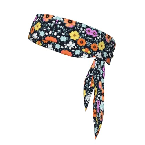 Schöne bunte Blumen, stilvolle und bequeme Sport-Kopfbandanas – Unisex-Trainings-Haarband für sportliche Aktivitäten Schöne bunte Blumen, stilvolle und bequeme Sport-Kopfbandanas – Unisex-Trainings-Haarband für sportliche Aktivitäten von LiuMng