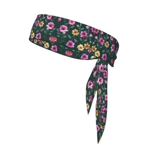 Schöne lila Blumen, stilvolle und bequeme Sport-Kopfbandanas – Unisex-Trainings-Haarband für sportliche Aktivitäten von LiuMng