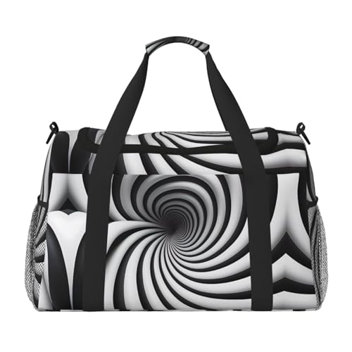 Spirale, optische Täuschung, Geschenkdruck, große Handtasche, wasserdichte Tragetasche für Damen, Seesack, Sport, Fitnessstudio für Herren Spirale, optische Täuschung, Geschenkdruck, große Handtasche, wasserdichte Tragetasche für Damen, Seesack, Sport, Fitnessstudio für Herren von LiuMng