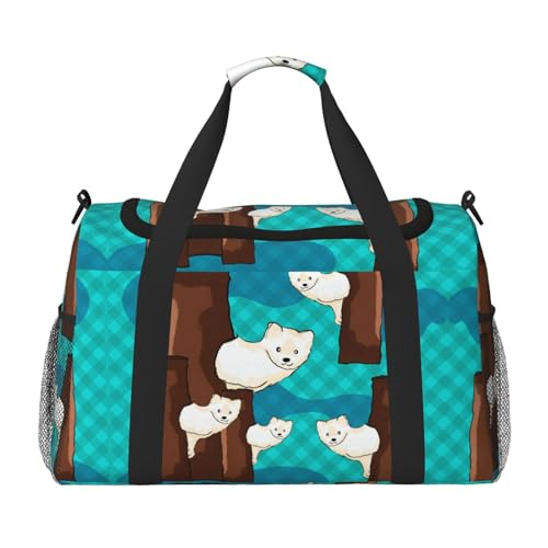 Süße kleine Waschbär-Druck, große Handreisetasche, wasserdichte Tragetasche für Damen, Seesack, Sport, Fitnessstudio für Herren von LiuMng