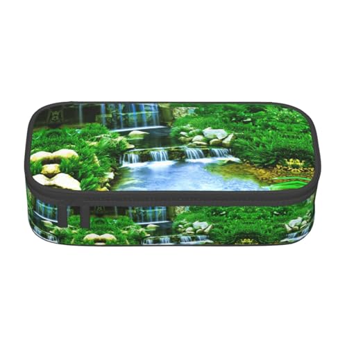 Liulannq Federmäppchen mit Wasserfall-Fach, großes Fassungsvermögen von Liulannq