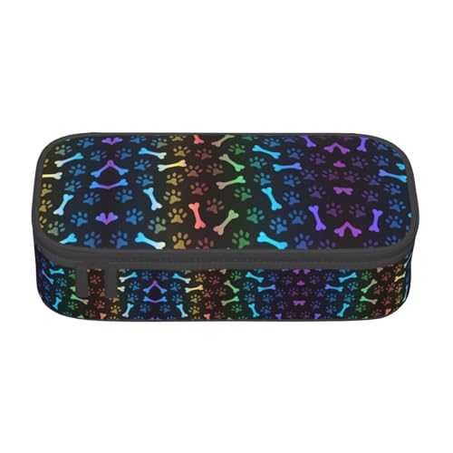 Liulannq Federmäppchen mit großem Fach für Schreibwaren und Stifte, Regenbogenfarben von Liulannq