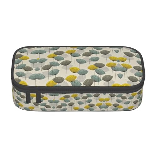 Liulannq Federmäppchen mit großem Fach für Schreibwaren und Stifte mit Blumenmotiv von Liulannq