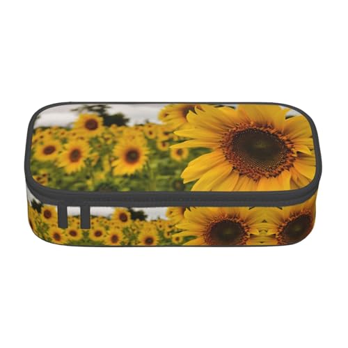 Liulannq Gelbe Sonnenblume großes Fach Schreibwaren Stiftebeutel von Liulannq