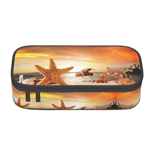 Liulannq Gelber Seestern großes Fach für Schreibwaren und Stifte von Liulannq