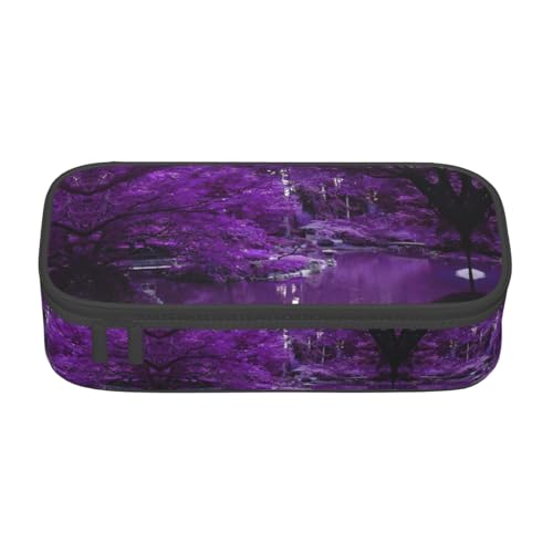 Liulannq Purple World Federmäppchen mit großem Fassungsvermögen von Liulannq