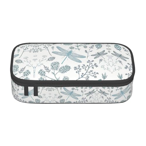 Liulannq Stifte-Tasche mit Libellen-Motiv, großes Fassungsvermögen von Liulannq