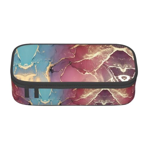 Liulannq Stifte-Tasche mit Marmorstruktur, großes Fassungsvermögen von Liulannq