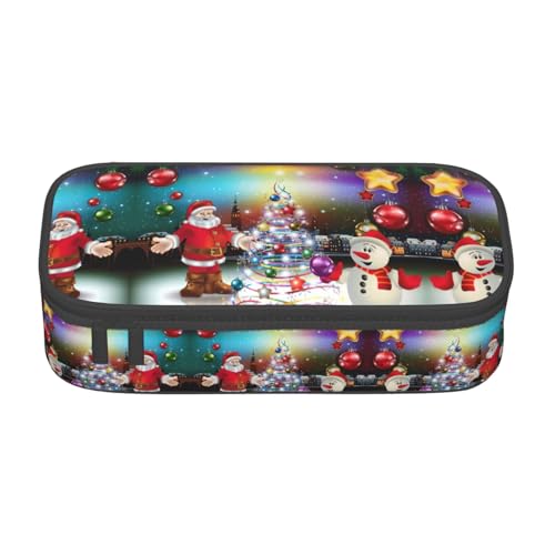 Liulannq Stifte-Tasche mit großem Fach "Happy Christmas" von Liulannq