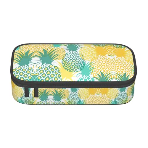 Liulannq Stiftetasche mit großem Fach für Schreibwaren, tropische Ananas von Liulannq