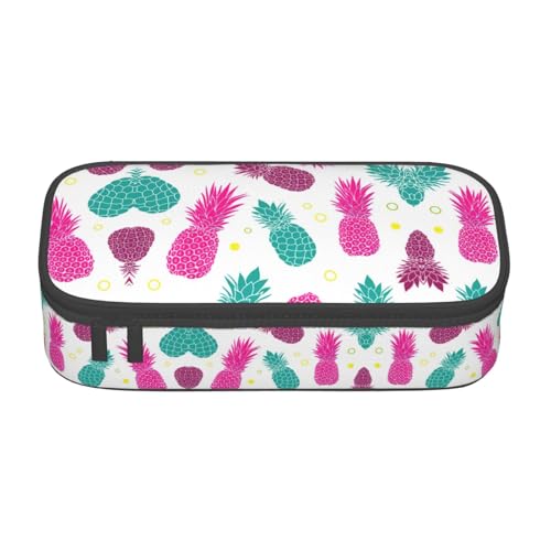 Liulannq Stiftetasche mit großem Fach für Schreibwaren, tropische Ananas von Liulannq