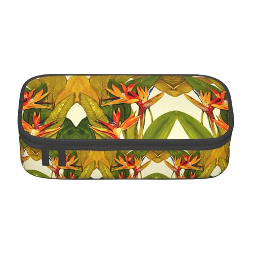 Liulannq Tropischer Paradiesvogel mit großem Fach, Schreibwaren-Federmäppchen von Liulannq