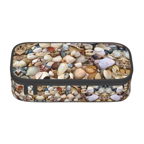 Liulannq Verschiedene Muscheln, großes Fassungsvermögen, Schreibwaren-Federtasche von Liulannq
