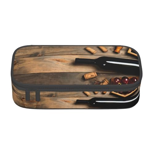 Liulannq Weinflaschenkorken, Trauben, großes Fassungsvermögen, Schreibwaren, Stiftebeutel von Liulannq