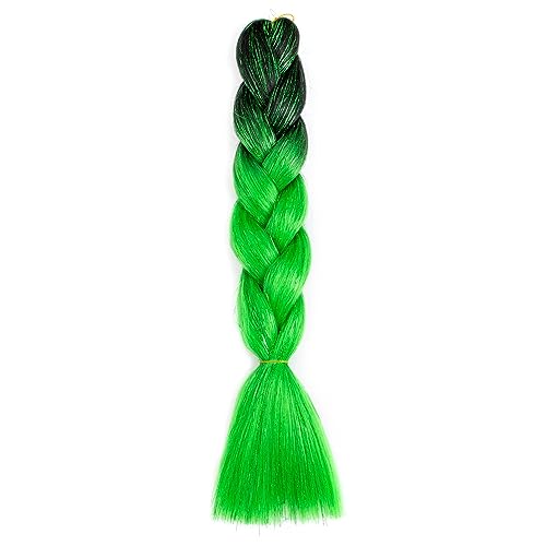 24 Zoll synthetische Ombre Glitter Jumbo Zöpfe Extensions funkeln Regenbogen Flechten Haar for Frauen DIY Frisur(H15) von LiuliuBull