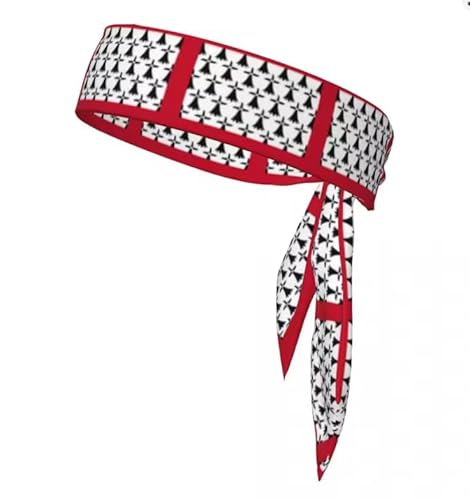 2 Stück Krawatte Kopfbänder Flagge von Limousine Sports Kopfband Athletische Sweatband Bandana Schweiß Wicking Eine Größe von Liumarvexia