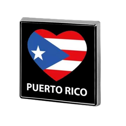 Business Pin Badge Brosche für Männer, Herz Puerto Rico Flagge Broschen Quadratbrosche für Hemden Handtaschen Besprechungen Schulreisen Geschenk Business Pin Badge Brosche für Männer, Herz Puerto Rico Flagge Broschen Quadratbrosche für Hemden Handtaschen Besprechungen Schulreisen Geschenk von Liumarvexia