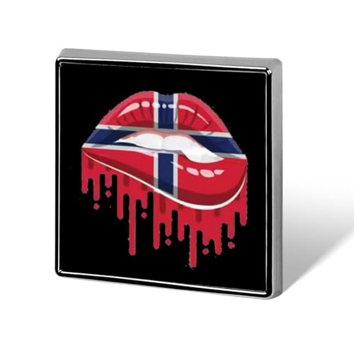 Business Pin Badge Brosche für Männer, Norwegen Flagge Lippen Broschen Quadrat Brosche für Shirts Handtaschen Besprechungen Schulreisen Geschenk Business Pin Badge Brosche für Männer, Norwegen Flagge Lippen Broschen Quadrat Brosche für Shirts Handtaschen Besprechungen Schulreisen Geschenk von Liumarvexia