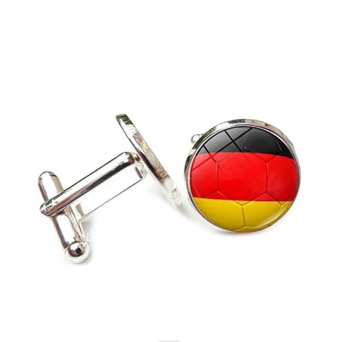 Cufflinks for Men, Business GiftGermany World Cup Flag Pattern Men's Cuff Links, Tuxedo Shirt Cufflink, Classic Groomsmen Cufflinks Wedding Cuff Links for Father Husband Boyfriend von Liumarvexia