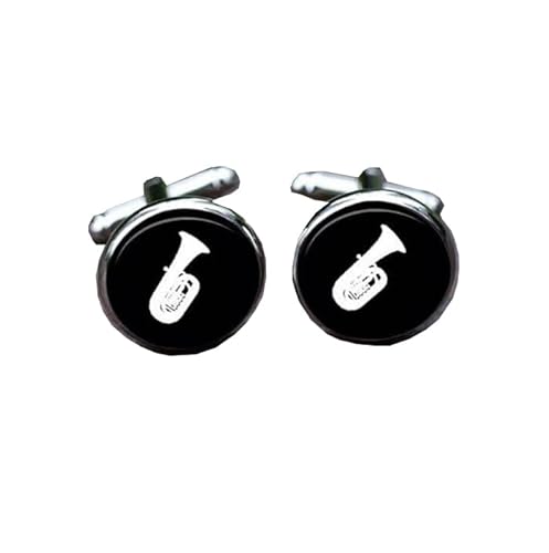 Cufflinks for Men, Business GiftMusical Instrument Notes Pattern Men's Cuff Links, Tuxedo Shirt Cufflink, Classic Groomsmen Cufflinks Wedding Cuff Links for Father Husband Boyfriend von Liumarvexia
