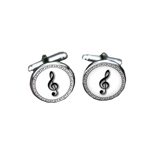 Cufflinks for Men, Business GiftMusical Instrument Notes Pattern Men's Cuff Links, Tuxedo Shirt Cufflink, Classic Groomsmen Cufflinks Wedding Cuff Links for Father Husband Boyfriend von Liumarvexia