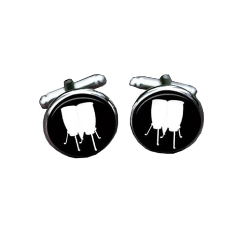 Cufflinks for Men, Business GiftMusical Instrument Notes Pattern Men's Cuff Links, Tuxedo Shirt Cufflink, Classic Groomsmen Cufflinks Wedding Cuff Links for Father Husband Boyfriend von Liumarvexia