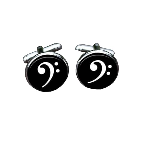 Cufflinks for Men, Business GiftMusical Instrument Notes Pattern Men's Cuff Links, Tuxedo Shirt Cufflink, Classic Groomsmen Cufflinks Wedding Cuff Links for Father Husband Boyfriend von Liumarvexia